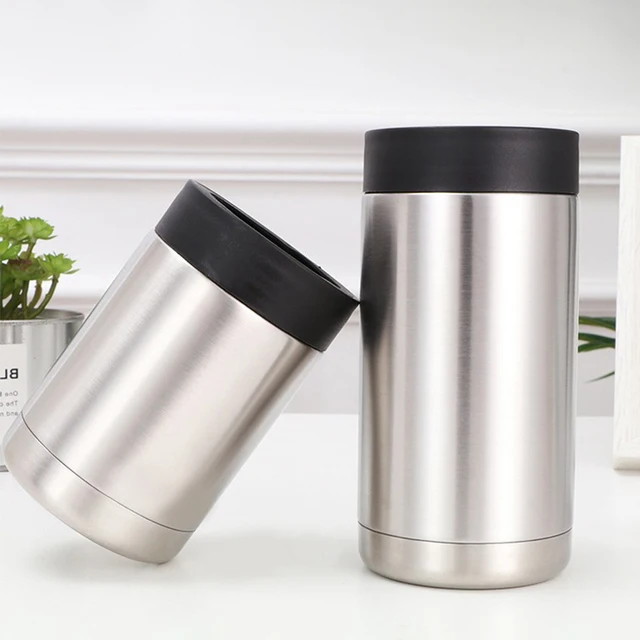 Tumbler Buddy Insulated Can Holder – Vacuum-Sealed Stainless Steel – Beer  Bottle Insulator for Cold Beverages –Thermos Beer Cooler Suited for Any  Size