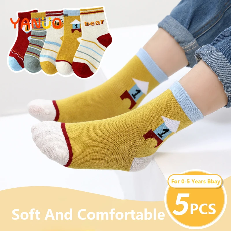 

5 pairs lot baby short cotton summer socks toddler boys girl mesh thin funny rainbow sock kid child infant striped colorful sock
