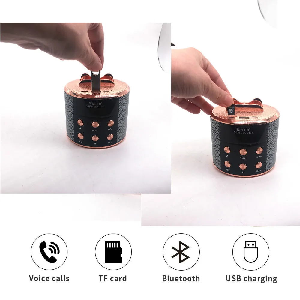 Высокое качество открытый беспроводной Bluetooth портативный динамик Usb/TF карта музыкальный плеер fm-радио динамик для компьютера и смартфонов