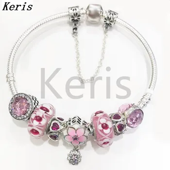 

2020 New 100%925 Sterling Silver Powder Decorative Glaze DIY Cat Eye String Bracelet Free Of Charge