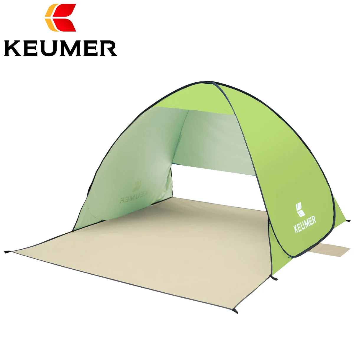 Keumer Automatic Packable Camping Tent UV-protection Pop Up Beach Tent Waterproof for Outdoor Recreation Tourist Tents