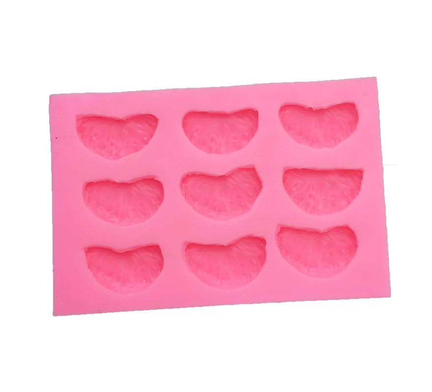 DIY Bakery 9 Holes Orange Fondant Cake Chocolate Mold West Point Bakery Supplies Cookie Silicone Mould