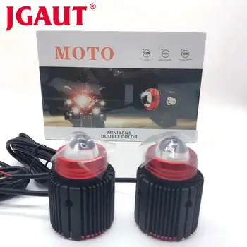 

Car LED mini spotlight lens Signal Lamp bicolor lamp Wrangler off-road Front bumper light Yellow White SUV moto bike Styling