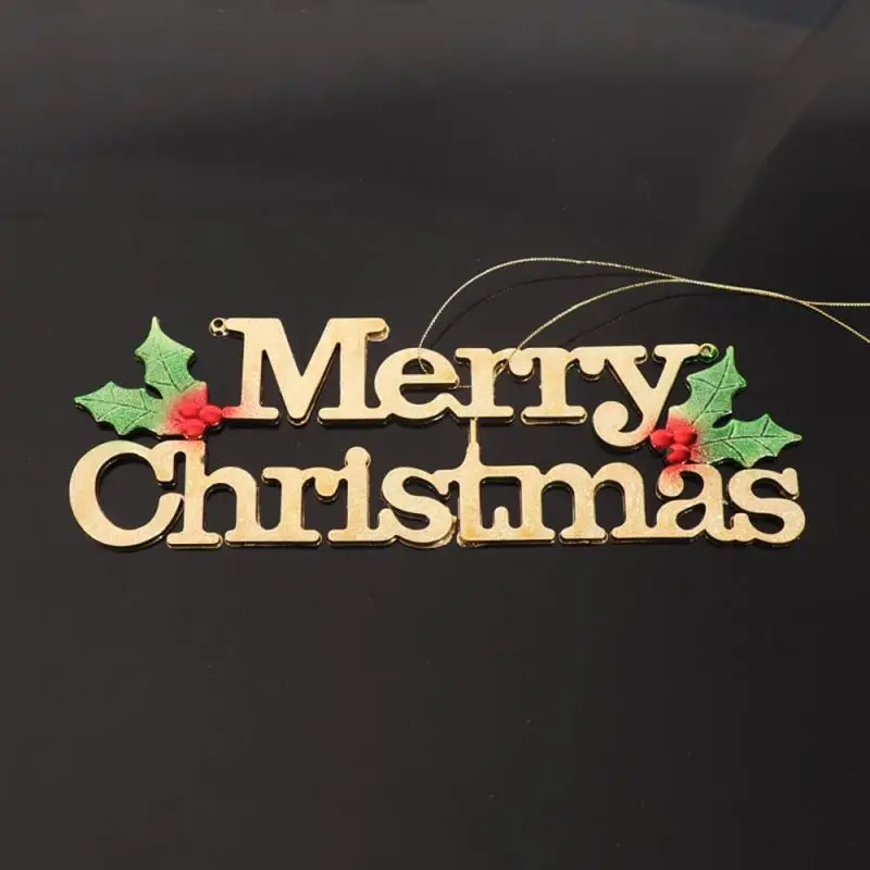 Счастливого Рождества золотые буквы Подвески украшения DIY дерево украшения Подвески для рождественской вечеринки украшение Dropshopping
