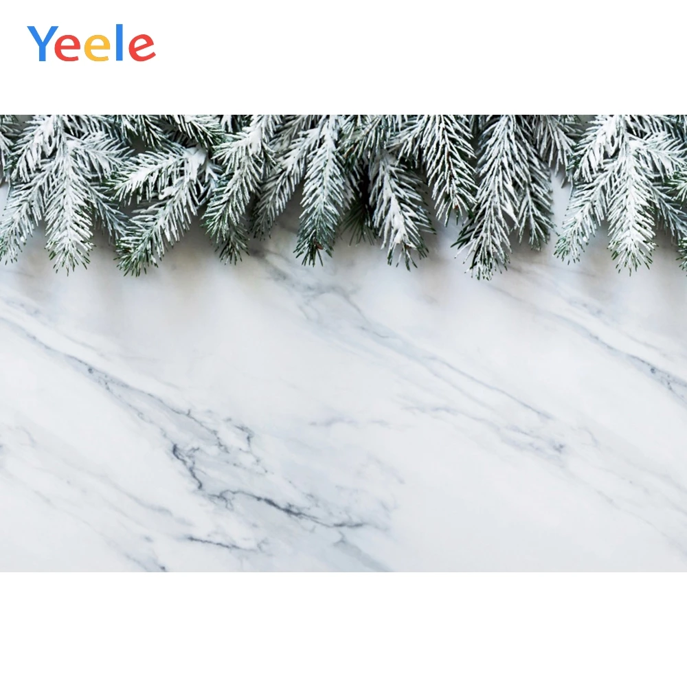 Рождественский фон Yeele с мраморной сосной и новогодним днем для новорожденных вечерние фотографии на заказ фон для фотостудии