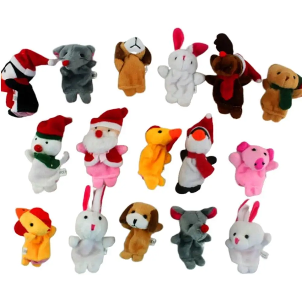 5 шт./упак. случайный Стиль Рождественский Палец Кукольный девушка интерактивные куклы Ранние обучающие игрушки Рождественский подарок ко Дню Святого Валентина