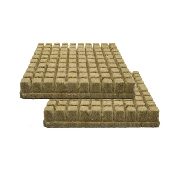 

49/98pcs Rockwool Cubes grow plug Grodan 1" Starter Plugs Cubes - rockwool hydroponic grow media Propagation Cloning