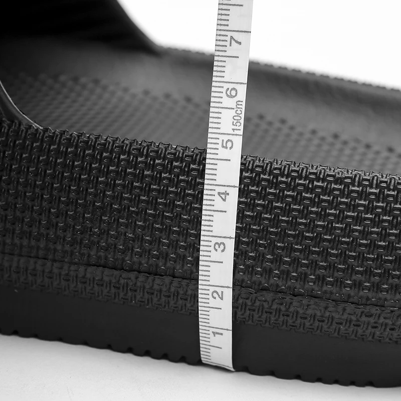 JIEMIAO 2021 Home Men Women 4.5cm Heel Platform Slippers Comfortable Thick Sole Ladies Slippers Non-slip EVA Living Room Indoor