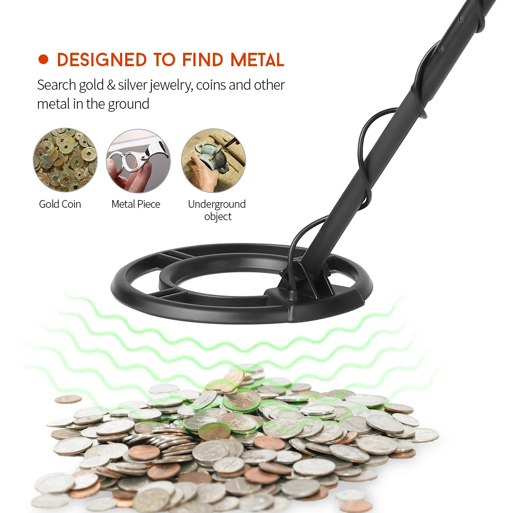 

KKmoon Underground Metal Detector Metal Finder Gold Detector Treasure Hunter Tracker Seeker Metal Circuit Detector with 3 Modes