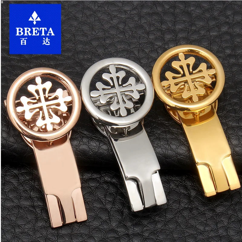 Бретельки для часов из нержавеющей стали застежка patek philpe pp складная цвета