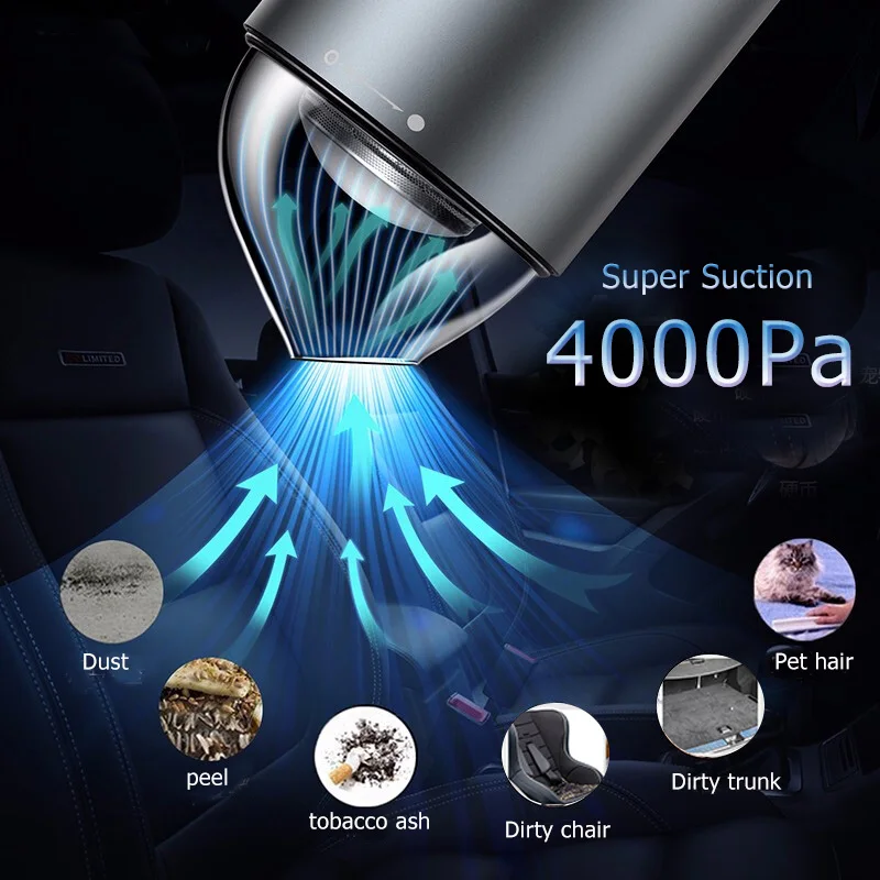 US $39.77 Baseus Mini Vacuum Cleaner Wireless Handheld 5000Pa High Suction For Home Desktop Cleaning Portable Car Vacuum Cleaner