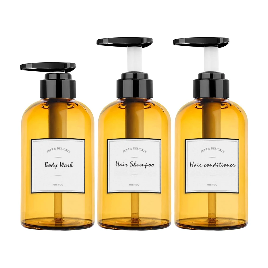 Soap Bottles Labels Bathroom Shampoo Body Wash Conditioner Stickers Waterproof Self Adhesive Dispenser Labels bathroom labels sticker set
