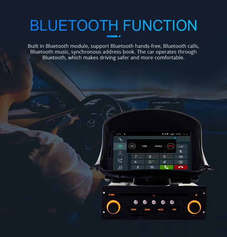 Sale LJHANG Android 9.0 1 Din Car DVD Player for PEUGEOT 206 206CC GPS Navigation Multimedia Car Radio Stereo Headunit WIFI USB Audio 7