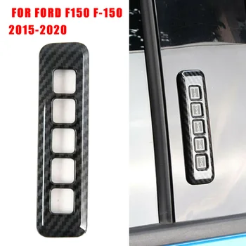 

Carbon Fiber Car Exterior Door Lock Button Cover Trim For Ford F150 F-150 2015-2020 ABS Plastic Decorative Stickers