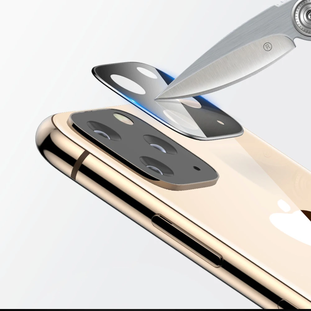 Защитная пленка для камеры из закаленного стекла для iPhone 11 Pro Max, защита от царапин, металлическая задняя камера, Защита экрана для iPhone 11