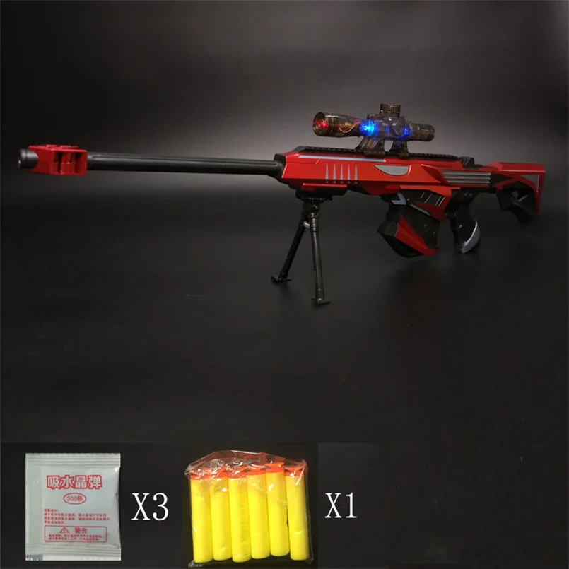 Infrared Water Bullet Gun Toy Sniper Rifle Submachine Soft Paintball Gun Children Boys Sniper Rifle Pistol Soft Bullet Ggun