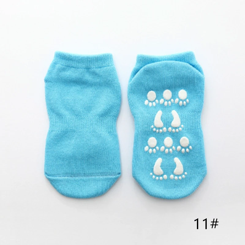 11 REAKIDS, осенне-зимние детские носки для новорожденных, милые детские носки для девочек и мальчиков, нескользящие носки-тапочки для детей и младенцев - Цвет: 11