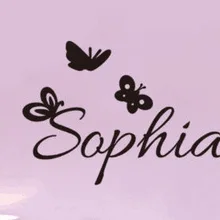 SOPHIA Butterfly Generation резные съемные настенные наклейки парикмахерский магазин спальни дивана стены настраиваемые оптом A10