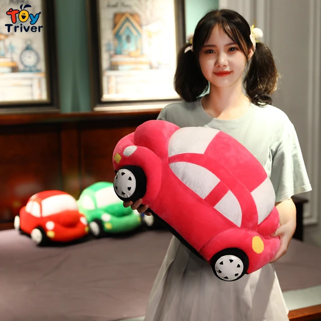 Cute Toy Car Plush Toys Stuffed Doll Pillow Cushion Baby Kids