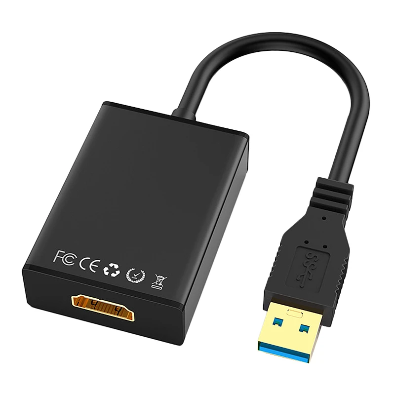 

HD 1080P USB 3.0 to HDMI Converter Adapter Cable USB to HDMI External Video Card Multi Monitor Adapter
