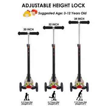 

Children Graffiti Scooter Gift for kids Fun Exercise Skateboard Toys Scooter Children Kick Scooter stunt scooter