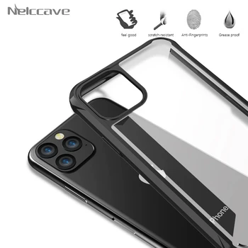 

100Pcs Auto Focus Brand Phone Case For Apple iPhone 11 Pro XS Max XR X 8 7 Plus SE 2020 Transparent Slim Armor Shockproof Cover