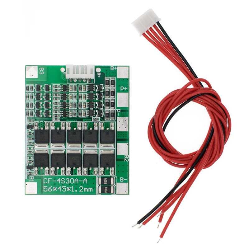 4S 30A 14,8 V литий-ионная батарея 18650 BMS Щит защиты печатной платы баланс интегральные схемы с кабелем