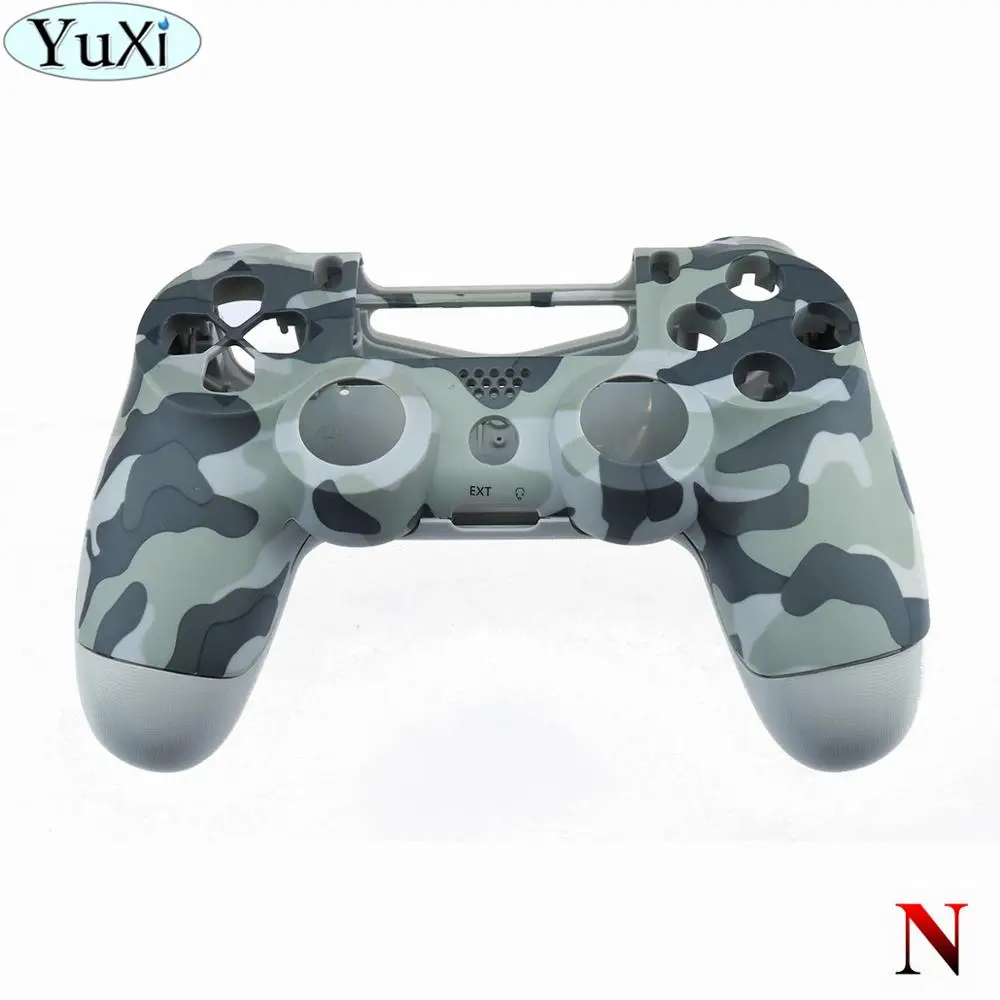 N YuXi для sony для PS4 Pro тонкий контроллер пластик JDS 040 JDM-040 чехол Передняя Задняя крышка корпус с кнопками мод комплект - Цвет: N