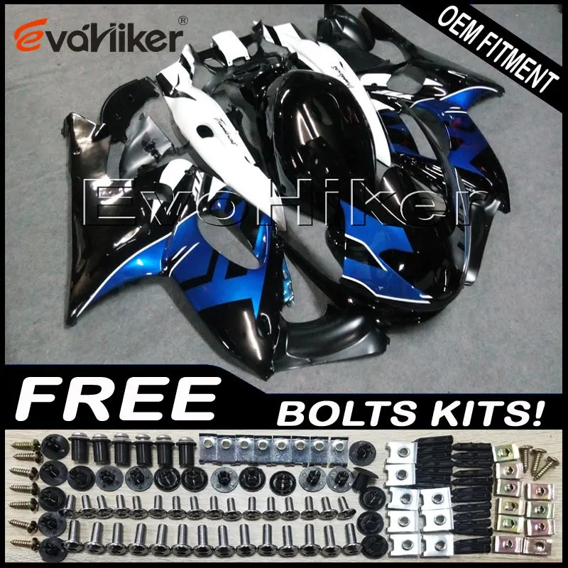 Заказной обтекатель мотоцикла для YZF600R Thunderent 1997-2007 ABS пластиковый корпус мотоцикла литьевая форма синий белый+ подарки - Цвет: P