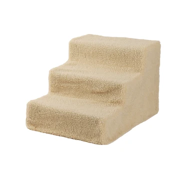

Soft Portable Cat Dog 3 Steps Ramp Small Climb Pet Step Stairs UD88