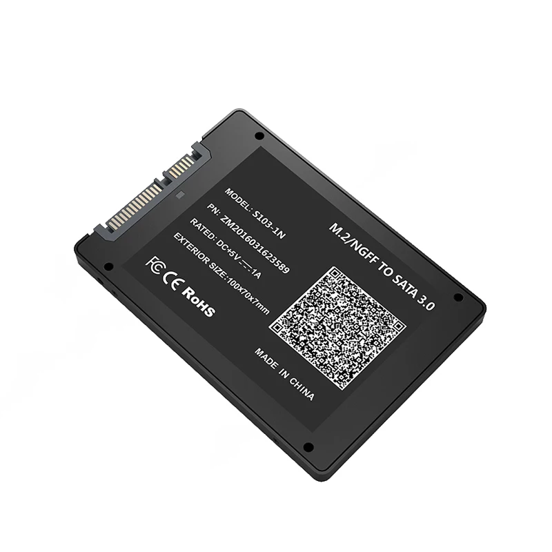 B Ключ NGFF M.2 SATA 3 0 адаптер карты с металлической Корпус M.2/NGFF SSD до 2 5 &quotSATA для
