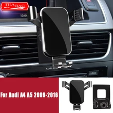 

Car Styling Adjustable Mobile Phone Holder For Audi A4 A5 2009-2016 Air Vent Mount Bracket Gravity Phone Holder Accessories