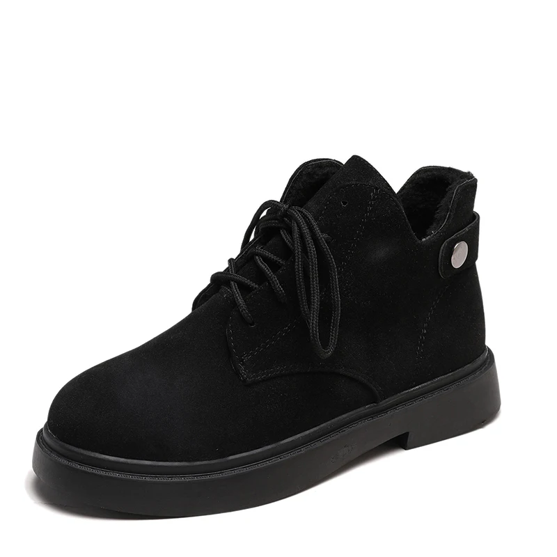 

2019 Martins Female British Students Korean Joker Fall/Winter Cotton Boots Single Boots Short Boots