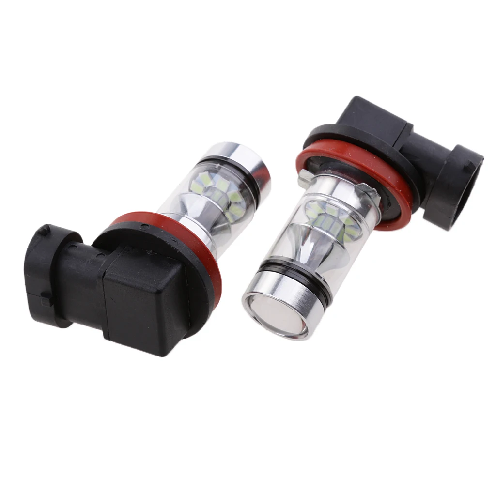 2pcs Ice Blue H11 Car Headlight LED Bulbs Direct Fitment Exterior Lighting | Автомобили и мотоциклы