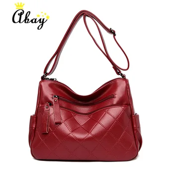 

Many Pocket Big Crossbody Bags For Women 2019 Sac A Main Femme Leather Luxury Handbags Women Bags Designer Handbags High Quality