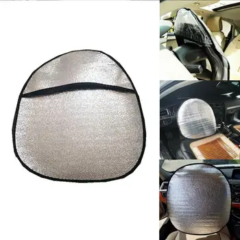 

Sun Protection Visor Automotive Aluminum Foil Thicken Accessories Shield Reflective Steering Cover Sunshade Foldable Car Wh Q9K9