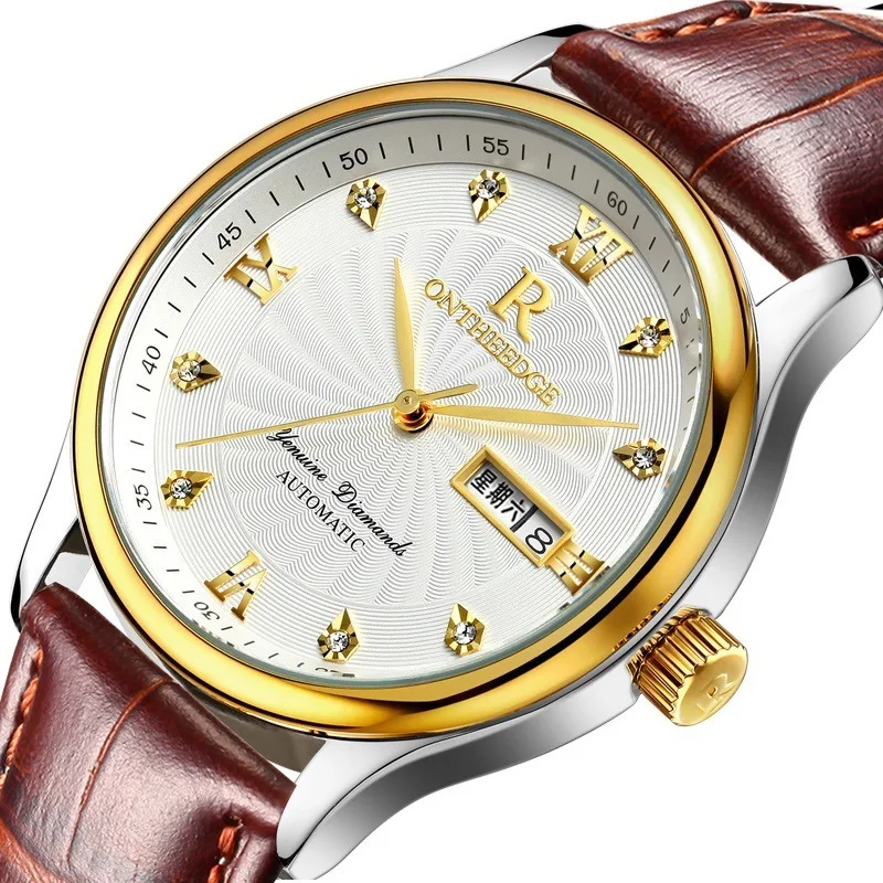 

Watches Men Leather Date Quartz Wrist Watch Male Female