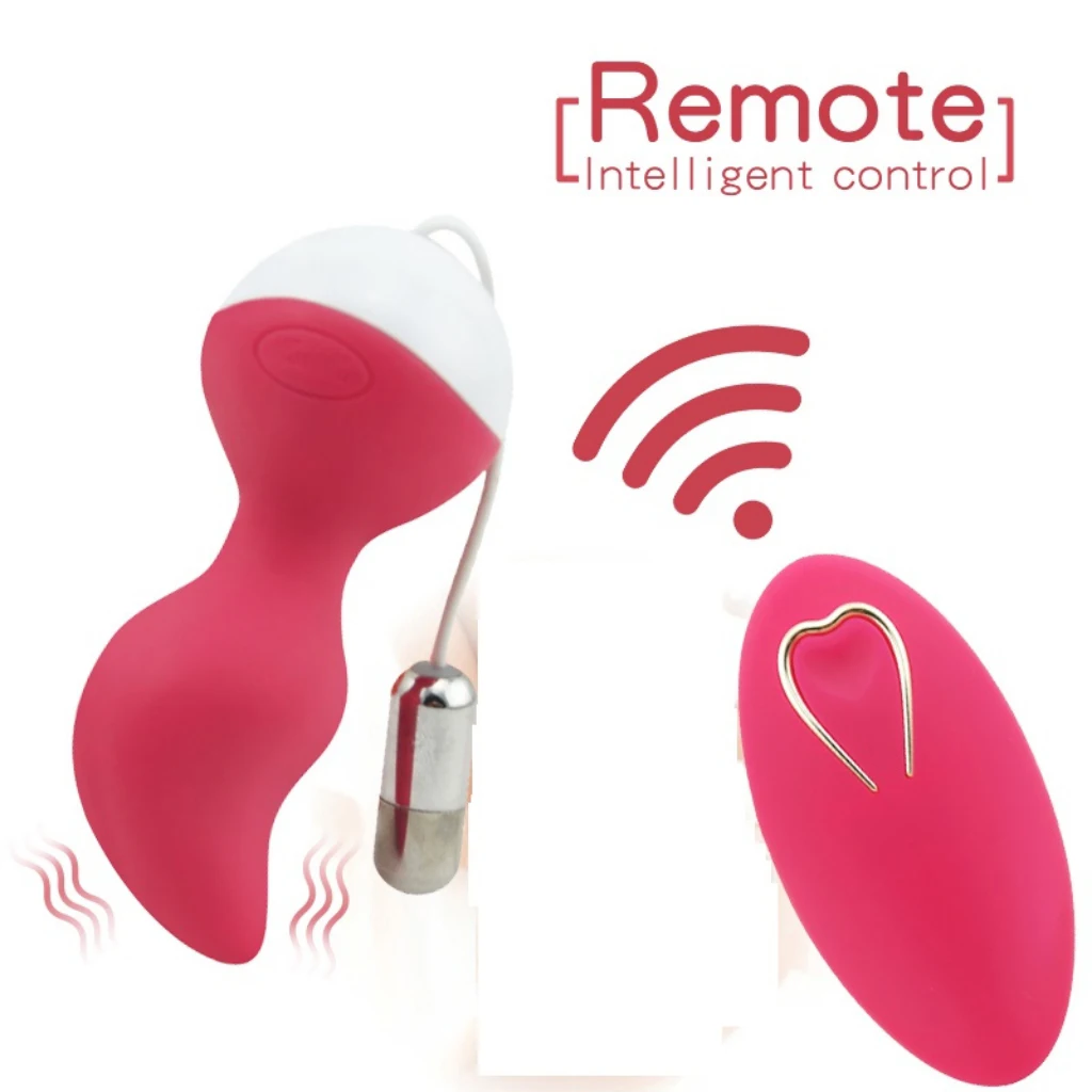 Women Remote Control Waterproof Vaginal Vibrator Massager Love Jumping Egg Shrinking Ball Kegel Balls Vaginal Exerciser Sex Toys