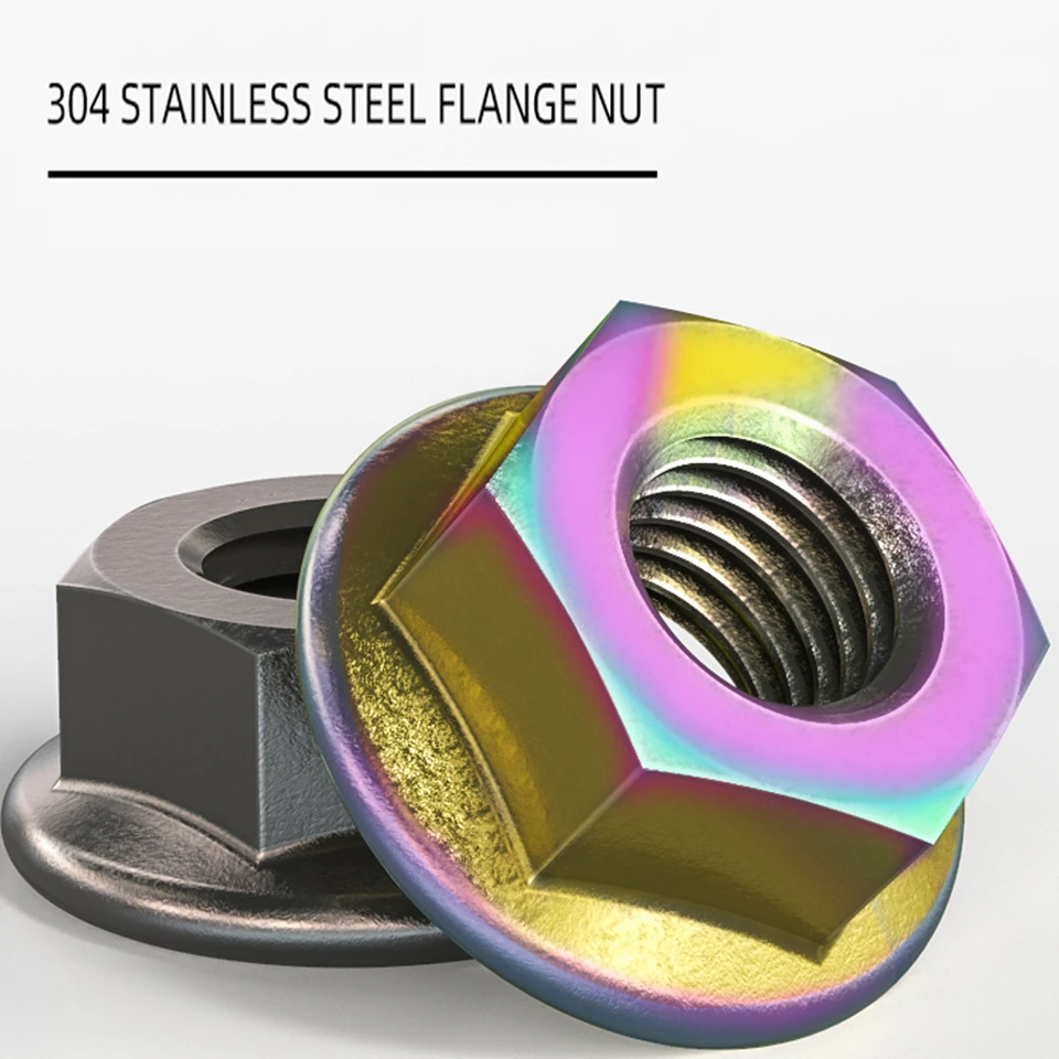 Spirito Bestia Universale Del Motociclo In Acciaio Inox M6/M8/M10 Dado Flangia Dado Di Scooter Modificati Antiscivolo Filo Dado Per Honda Yamaha