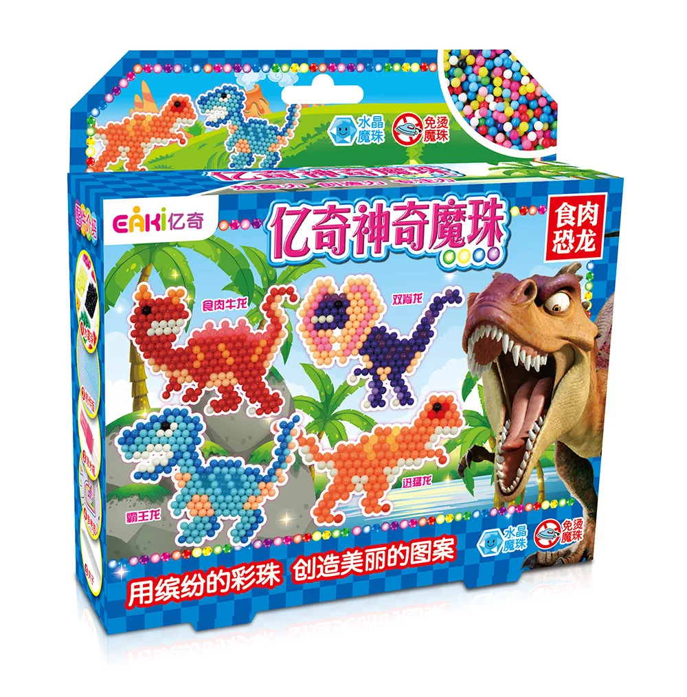 EAKI Magic Kids Bean Puzzle Игрушка водорастворимый ручной работы липкие бусины модель игрушки мультфильм Diy искусство ремесла детские подарки