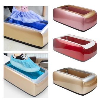 

Red Automatic Shoe Cover Dispenser Machine Pink Overshoe Dispense Gold Home Office One-time Film Machine Foot Set New Shoes