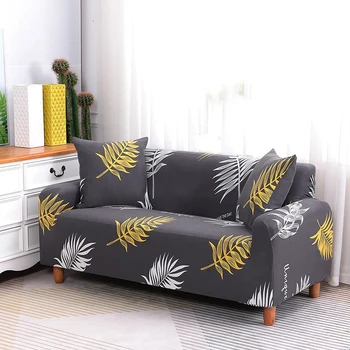 

Elastic Sofa Cover Printed Sofa Cover Sofa Cover 4 Seat Sofa Fashion Furniture Cover with Two Pillowcases