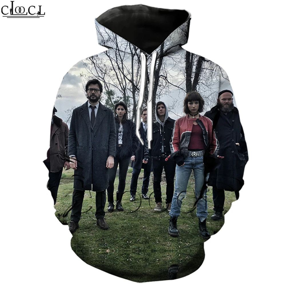 Hoodie 21 La Casa De Papel толстовки с 3D принтом для женщин и мужчин кофта для бега Money Heist The paper House Повседневная Уличная одежда пуловеры - Цвет: Hoodie 21
