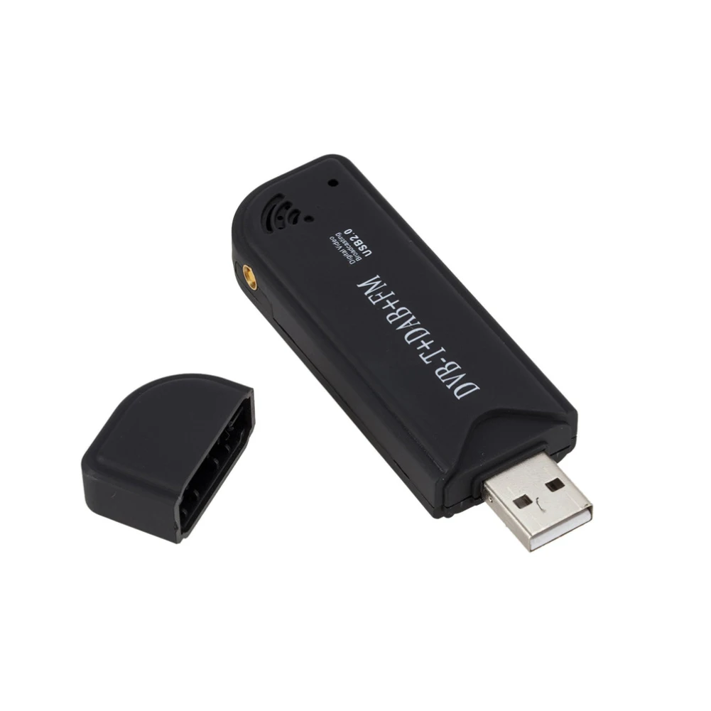 USB 2 0 DVB T + DAB FM RTL2832 R820T2 SDR цифровой ТВ тюнер цифровое эфирное видео автоматическое