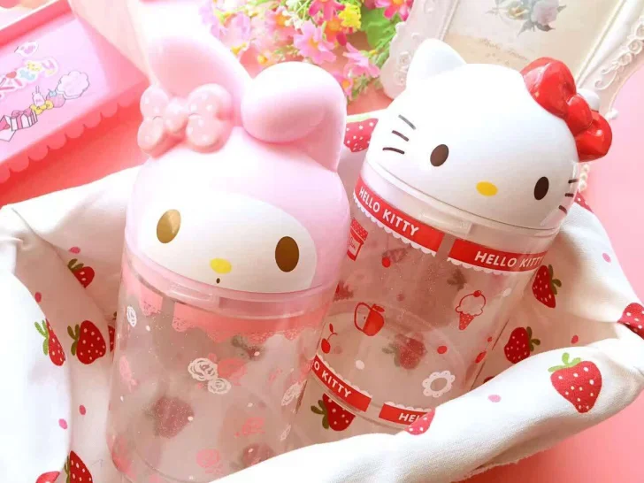 Hello kitty ватный тампон, коробка с пластиковыми ящиками, Настольный ящик для хранения, органайзер для хранения косметики, косметический Органайзер, пластиковая коробка