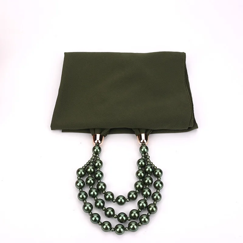 H2a5f6d5920aa4be4ae78ec071b064306Q Women Shawl Hijabs Pendant Necklace Scarf Women Solid Color Shawls Jewelry Scarf Female Stole Beach Trip Accessories Scarves Mallzona