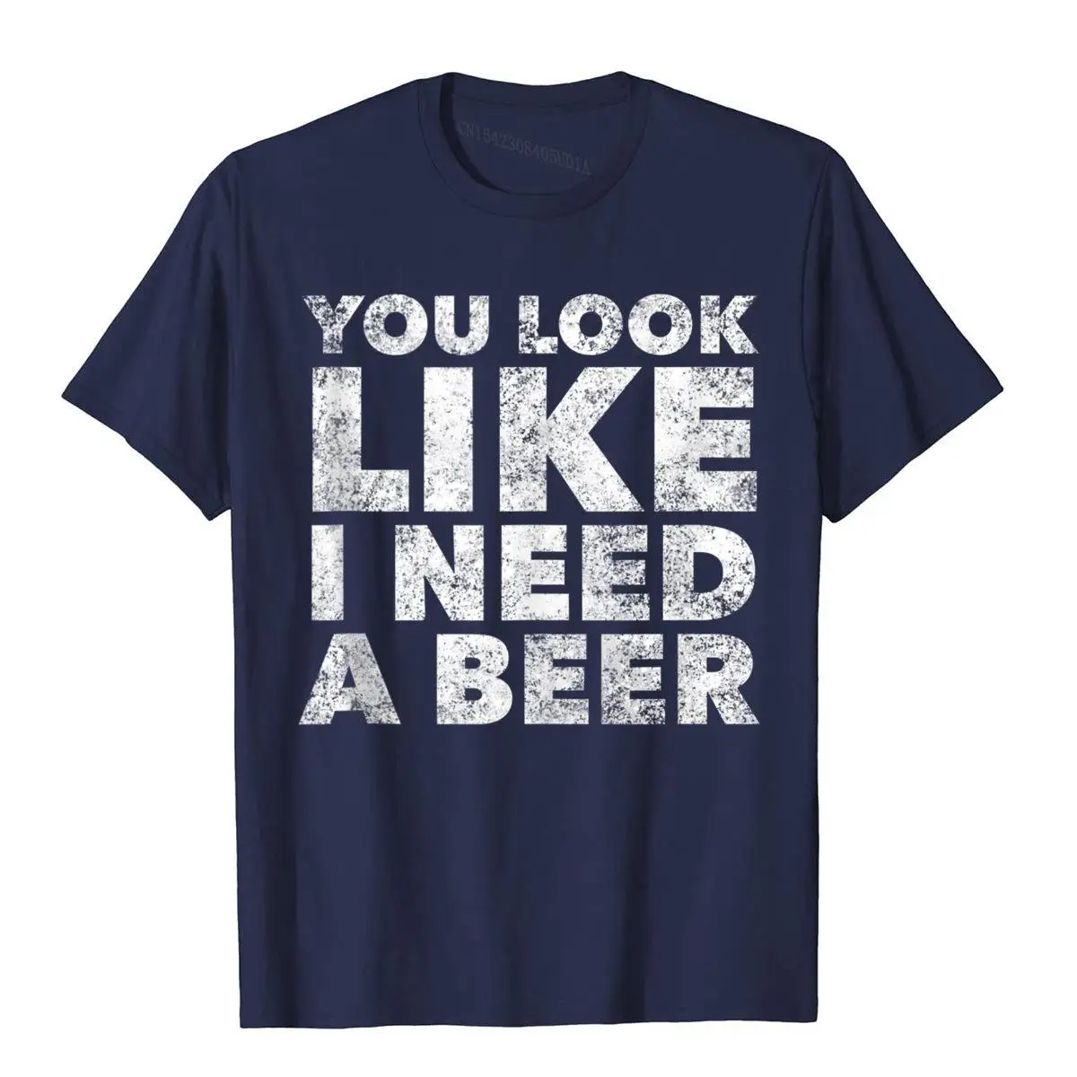 You Look Like I Need A Beer - Funny Drinking Alcohol Drunk Tank Top__B7044navy