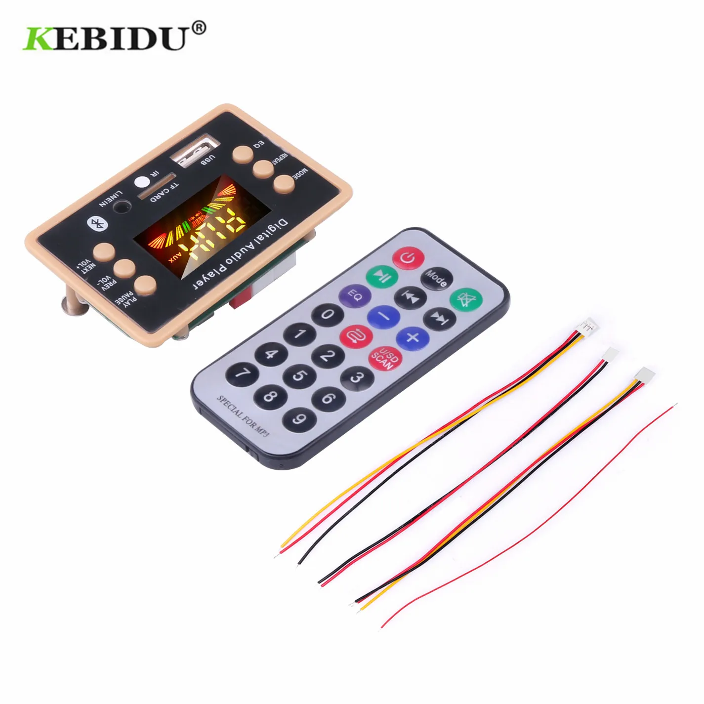 Bluetooth 5.0 MP3 Decoder Decoding Board Module 5 v 12v Car USB MP3 Player WMA WAV TF Card Slot / USB / FM Remote Board Module MP3 Bluetooth Player