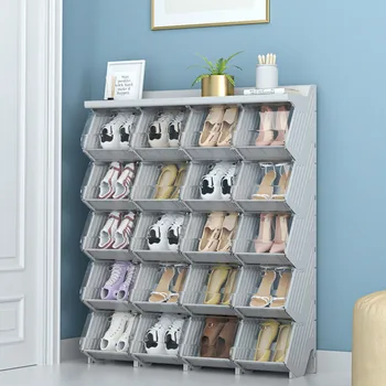 

Subversion innovative shoe box free assembly storage box installation simple shoe cabinet shoe storage artifact