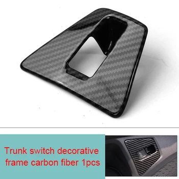

For Volkswagen Jetta Sagitar 2019 carbon fiber Trunk switch decorative frame 1pc
